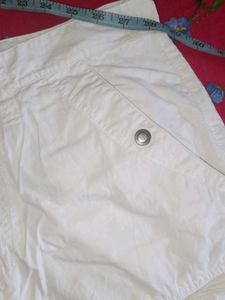 White cargo pants