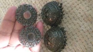 Oxidized Jhumka Earrings