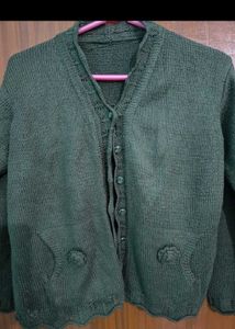 Handmade Olive Sweater