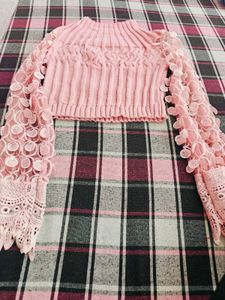 Pink Knit Top