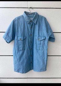 Denim Short Sleeve Shirt