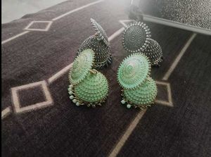 Boho Jhumka Earrings Set