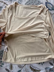 🐚Affordable!!!! Stylish, Soft Cream Top