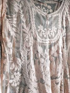 Soft Net Embroidered Top