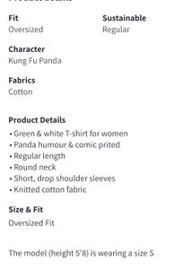 Panda Oversized Tshirt