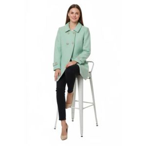 Mint Green Wool Coat