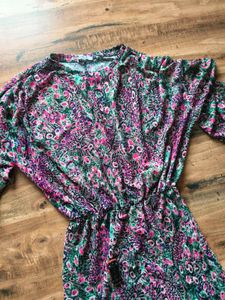 Zara Floral slightly glittered dress