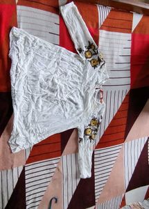 Boho Embroidered Tunic / Summer Top
