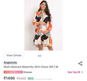 Abstract Print Dress