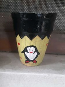 Penguin Hand Painted Kulhad