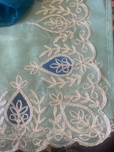 Gotta Work Saree With Stitched Blouse