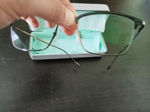 Green Coated Zero Power Eyeglasses