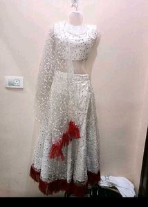 White Embroidered Lehenga Choli 🍷