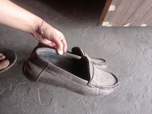 Stone Shoes Grey Loafers