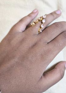 Rose Quartz Gold Ring