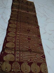 Maroon Saree