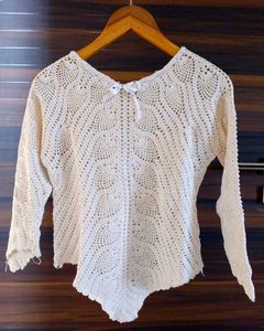 Vintage Crochet Knit Top