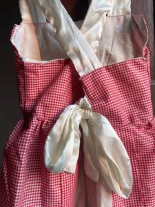 Red Gingham Dress with Bow