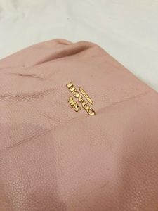 Pink Leather Coach Hobo Bag