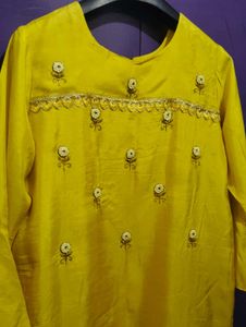 Designer Party Wear Kurta Inner Attached