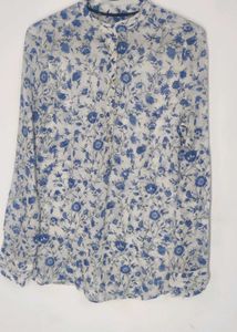 ZARA Floral Print Top &amp; Cardigan