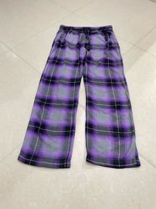 DKNY Purple Plaid Lounge Pants