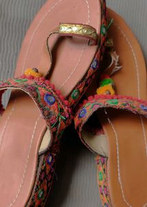 Handcrafted Jaipuri Embroidered Ethnic Flats