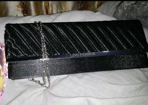 Black Lino perros Clutch Bag Girl