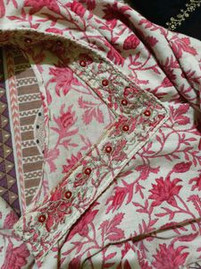 Floral Print Cotton Kurta