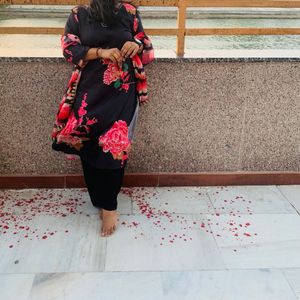 Floral Print Kurta Set