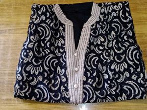 🆕NEW Black Gold Lace Kurta