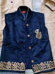 Functional Sherwani Jacket Pajami Set