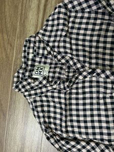 DNMX Gingham Button-Up Shirt