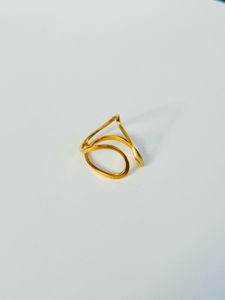 Luxe Wave Adjustable Ring