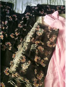 Black suit set with duppta