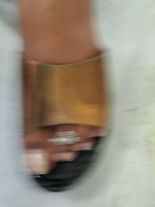 Golden Striped Footwear