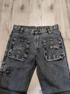 Sc9564 Speed Denim Cargo Jeans Waist 32