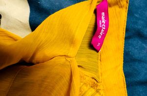 Yellow Blouse with Lace