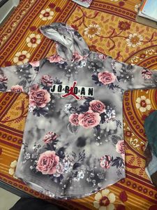 Floral Print Hoodie
