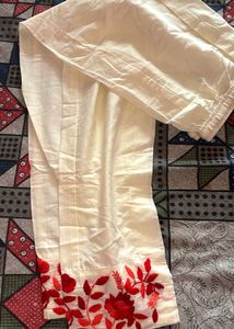 Red Embroidered Suit Set