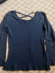 Full Sleeve Top Navy Blue