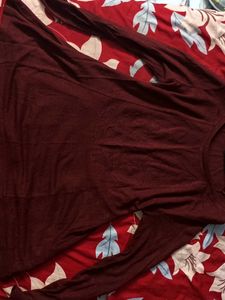 Maroon Long Sleeve Top