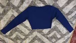 Blue Long Sleeve Top