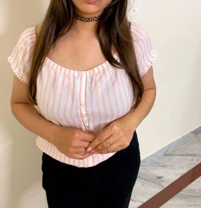 White Pink Top