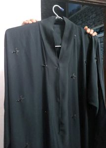Elegant Black Abaya with Embroidery