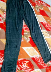 Night Pant With White Strips