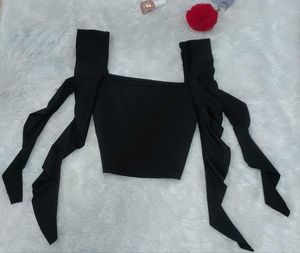 Black Tie Crop Top
