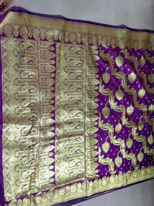 Elegant Purple Benarasi Saree