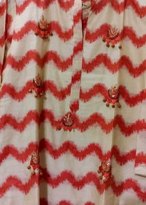 Zigzag Kurta &amp; Dupatta Set