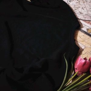 Oversized Velvety Texture Sweatshirt